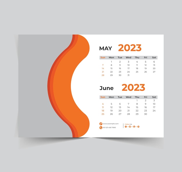 2023 calendario feliz año nuevo diseño