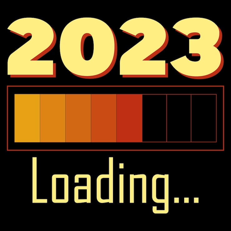 Vector 2023 cargando camisetas de tipografía