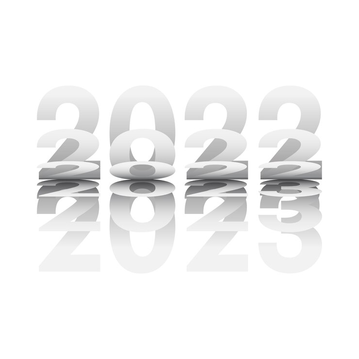 Vector 2023 feliz año nuevo y feliz navidad tarjeta vector