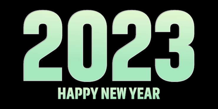 Vector 2023 feliz año nuevo logo texto diseño 2023 número diseño plantilla vector con ilustración
