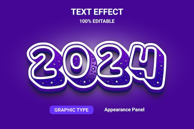 2024 efectos de texto