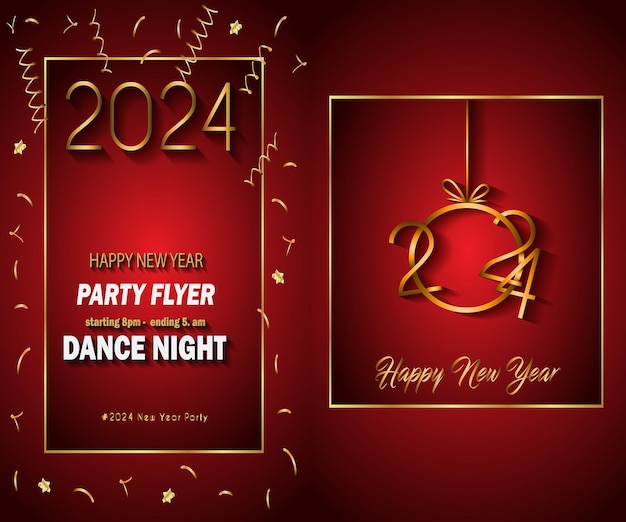 2024 Feliz año nuevo fondo para tus invitaciones de temporada carteles festivos tarjetas de felicitación