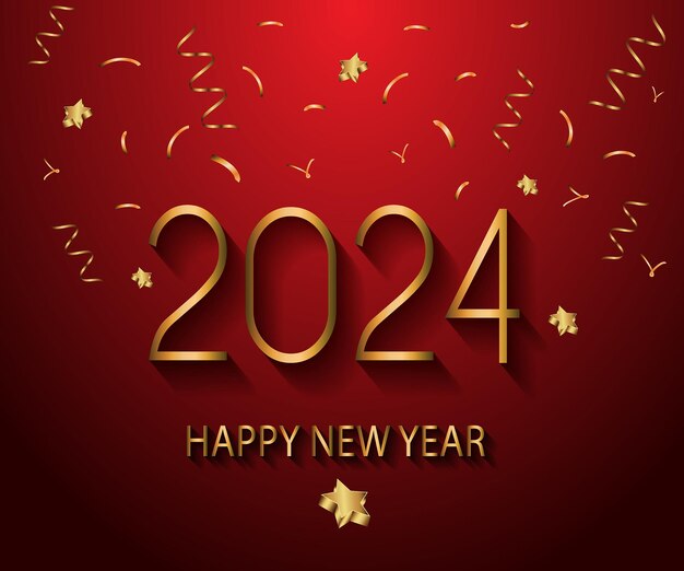 2024 Feliz año nuevo fondo para tus invitaciones de temporada carteles festivos tarjetas de felicitación