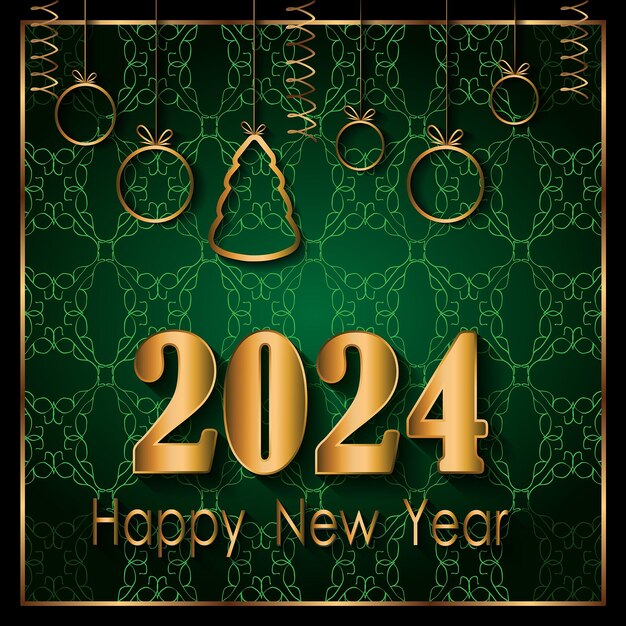 2024 Feliz año nuevo fondo para tus invitaciones de temporada carteles festivos tarjetas de felicitación