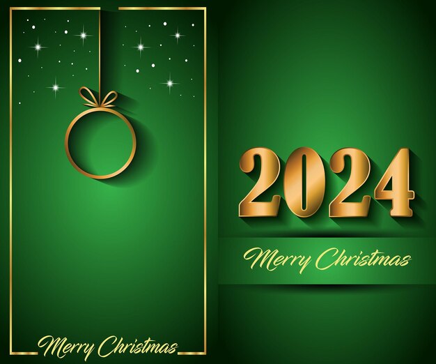2024 Fondo de feliz Navidad para tus invitaciones de temporada, carteles del festival, tarjetas de felicitación