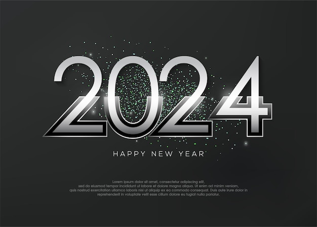 2024 fondo moderno para celebración de año nuevo
