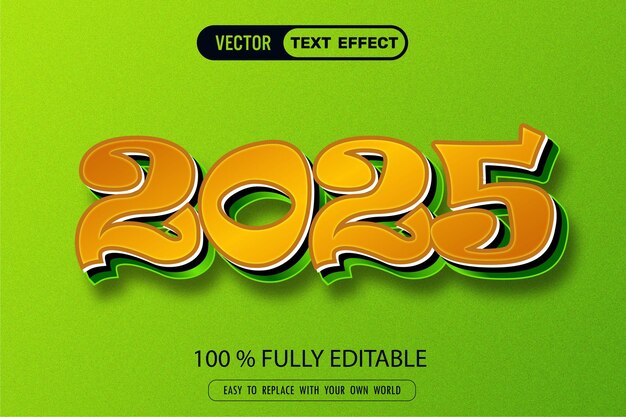 2025 Diseño de efectos de texto