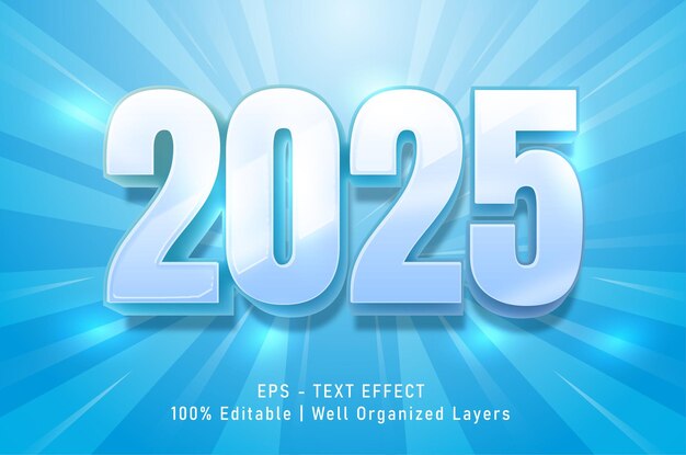 2025 Efecto de texto editable