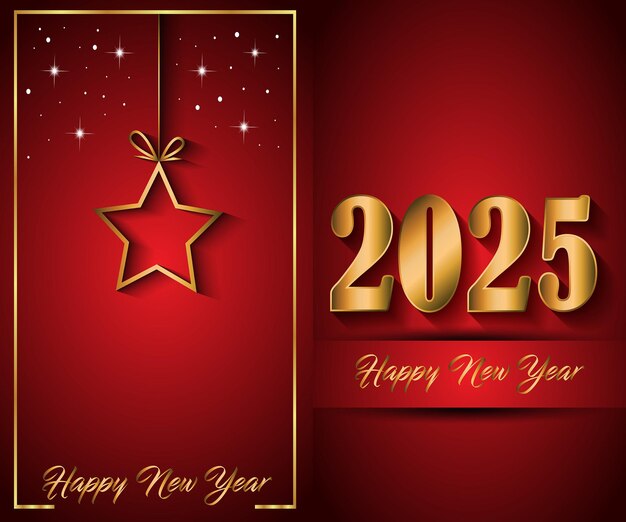 2025 Feliz año nuevo fondo para sus invitaciones de temporada carteles festivos tarjetas de felicitaciones