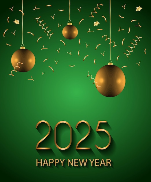 2025 Feliz año nuevo fondo para sus invitaciones de temporada carteles festivos tarjetas de felicitaciones