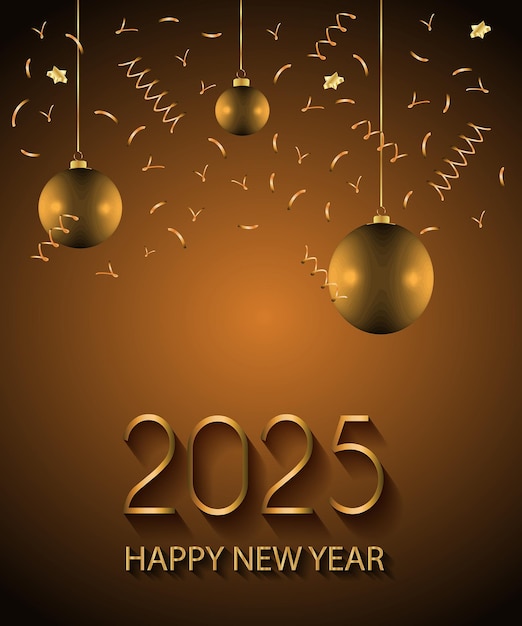 2025 Feliz año nuevo fondo para sus invitaciones de temporada carteles festivos tarjetas de felicitaciones