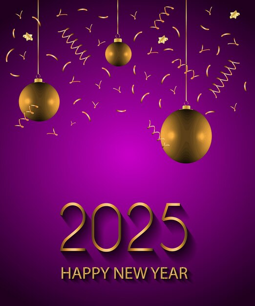 2025 Feliz año nuevo fondo para sus invitaciones de temporada carteles festivos tarjetas de felicitaciones