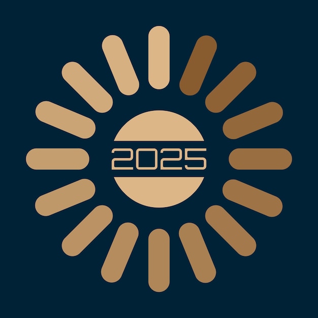 2025 Texto con concepto de carga