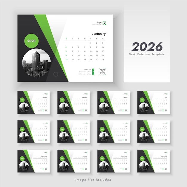 2026 desk calendar design