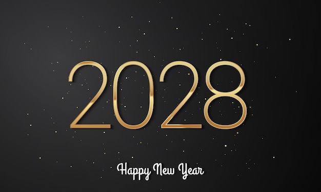 2028 feliz año nuevo diseño de fondo