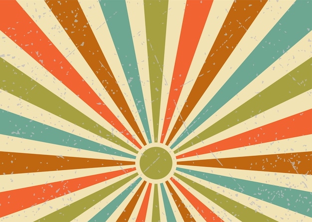 21 Sol estilo de fondo retro