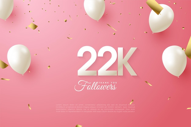 22k seguidores con globos voladores