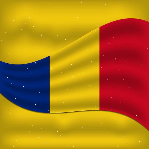 Vector 24 de enero diseño de la bandera del día de la independencia de rumania