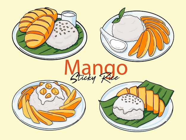 249 Mango y arroz pegajoso
