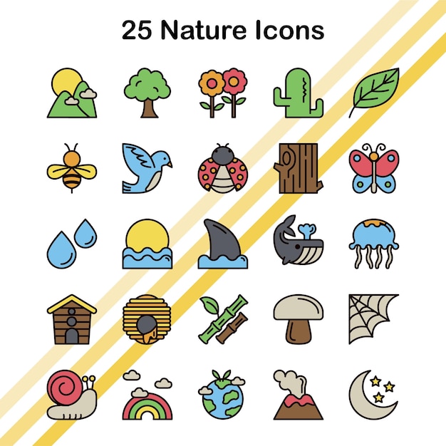 25 Iconos de la naturaleza