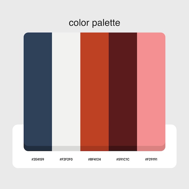 251021 Paletas de colores con códigos de colores de color beige azul negro marrón rojo