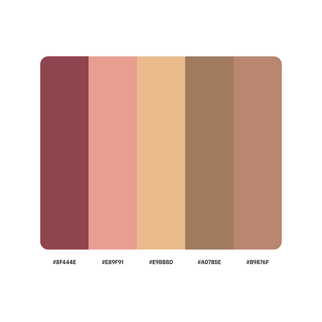 271252 HEX inspiración del tema de color brillante beige marrón piel Cornel rubor