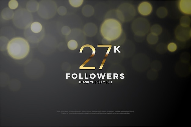 27k seguidores con una celebración muy simple número de oro