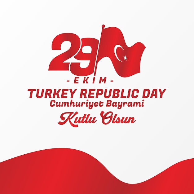 29 ekim diseño del día de la república de turquía