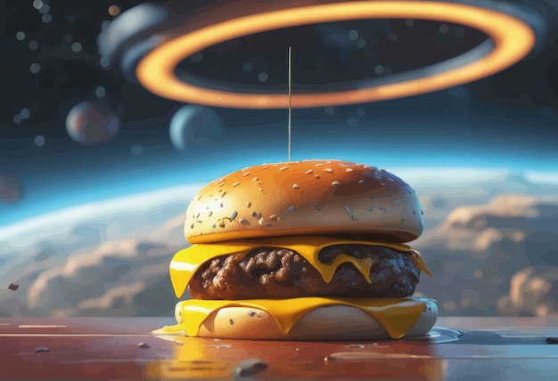 3 d renderización del concepto futurista del planeta espacio de fondo 3 d renderizacion del concepto futurístico del planeta