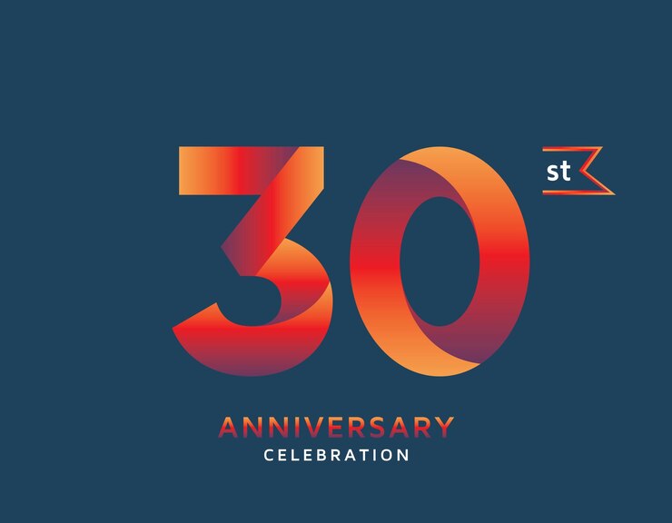 30 aniversario colorido