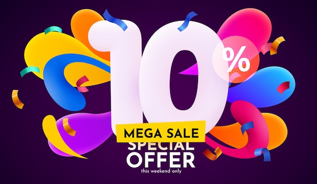 30 por ciento de descuento Composición creativa Símbolo de venta 3d con objetos decorativos Banner de venta y