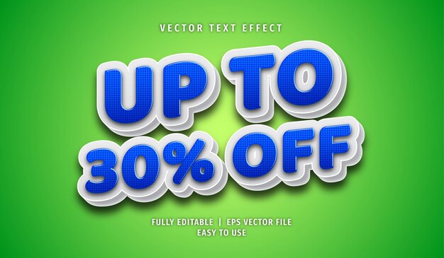 Hasta 30% de descuento en efecto de texto, estilo de texto editable