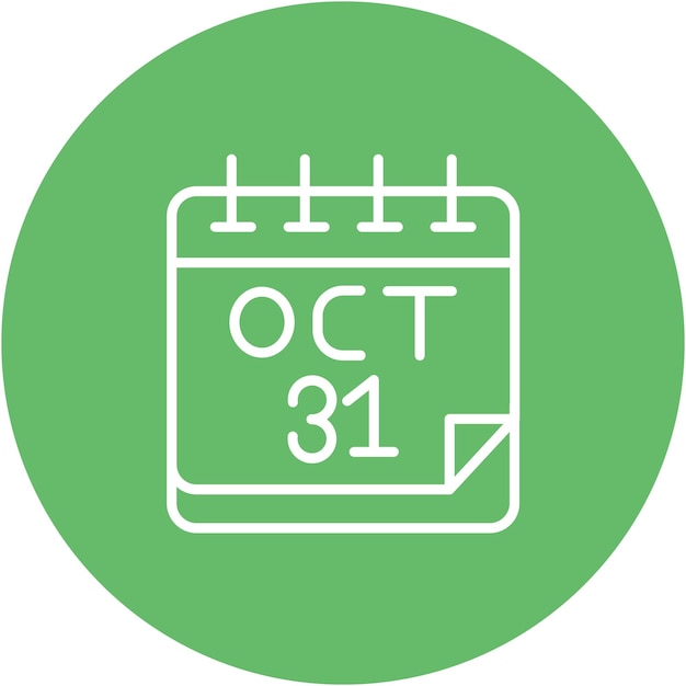 31 de octubre Estilo de ilustración vectorial