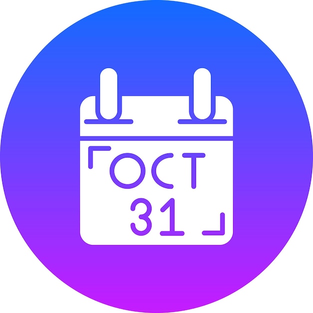 31 de octubre Iconos vectoriales
