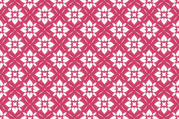 3532 Patrón sin costuras de Batik rosa con flores como elemento