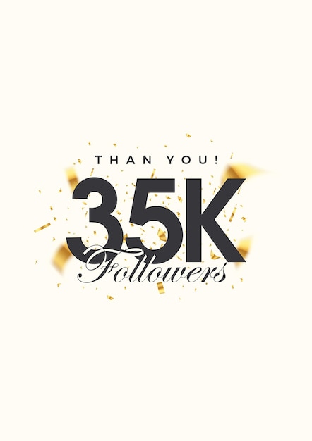35k seguidores número carteles saludos pancartas para publicaciones en redes sociales
