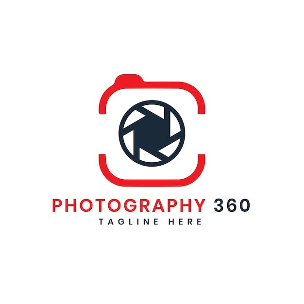 360 Fotografía plantilla vectorial de diseño de logotipo único