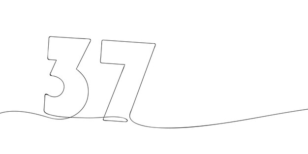 37 Dibujo de una línea