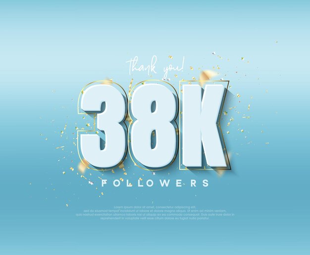 38 mil seguidores celebrando con figuras de lujo modernas