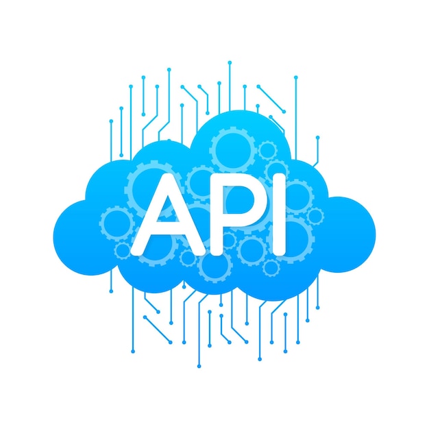 3d api para diseño web Ilustración plana Diseño web concepto isométrico Tecnología en la nube