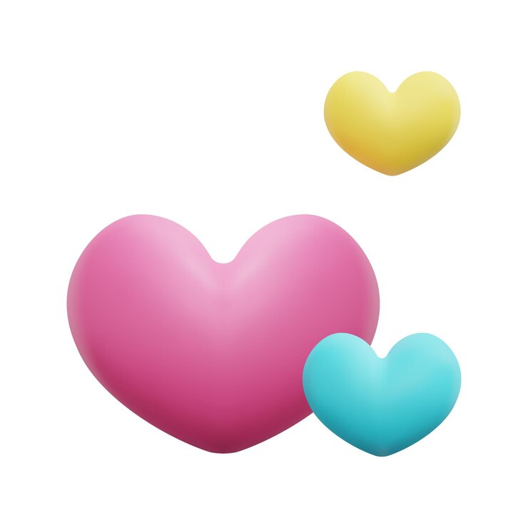 Vector 3d corazones icono vector aislado sobre fondo blanco 3d corazón amor y concepto de san valentín dibujos animados estilo minimalista 3d corazón icono vector render ilustración