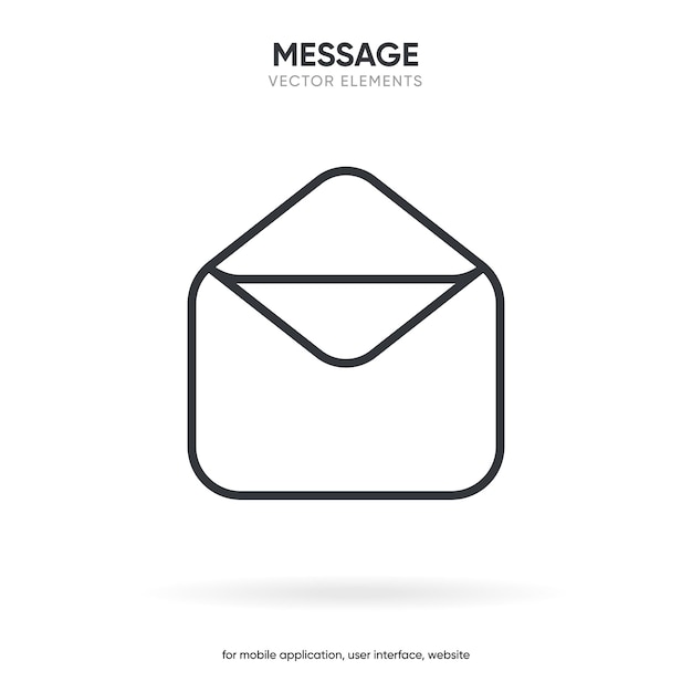 3d correo carta mensaje chat hablar diálogo post icono signo símbolo para el sitio web de la aplicación móvil ui