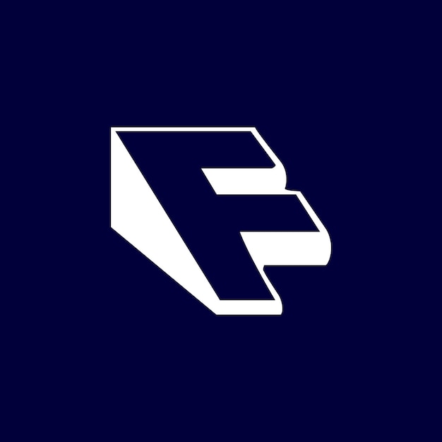 3d f último diseño del logotipo