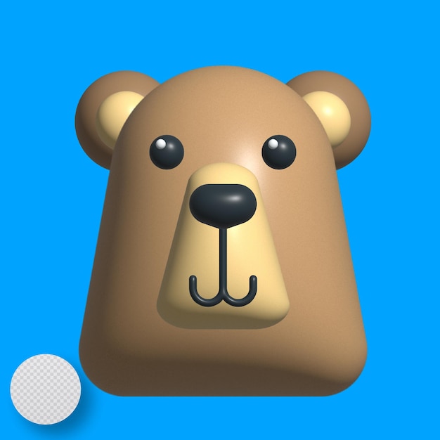 3d gran oso pardo