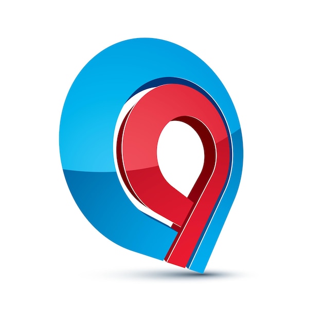 3d icono abstracto, elemento de diseño gráfico de negocio de vector. Símbolo conceptual de innovación.