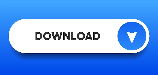 3d icono de botón de descarga icono de carga flecha hacia abajo símbolo lateral inferior haga clic aquí botón