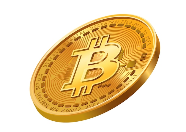3D illustration of a golden Bitcoin coin featuring the Bitcoin symbol and intricate circuit patterns symbolizing digital currency and blockchain technology