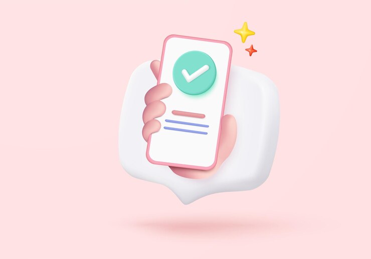 Vector 3d marca de verificación icono de señal en la burbuja botón de lista de verificación mejor elección para el éxito correcto marca de aceptación está de acuerdo en la aplicación 3d elegir el vector de icono correcto con ilustración de representación de sombra