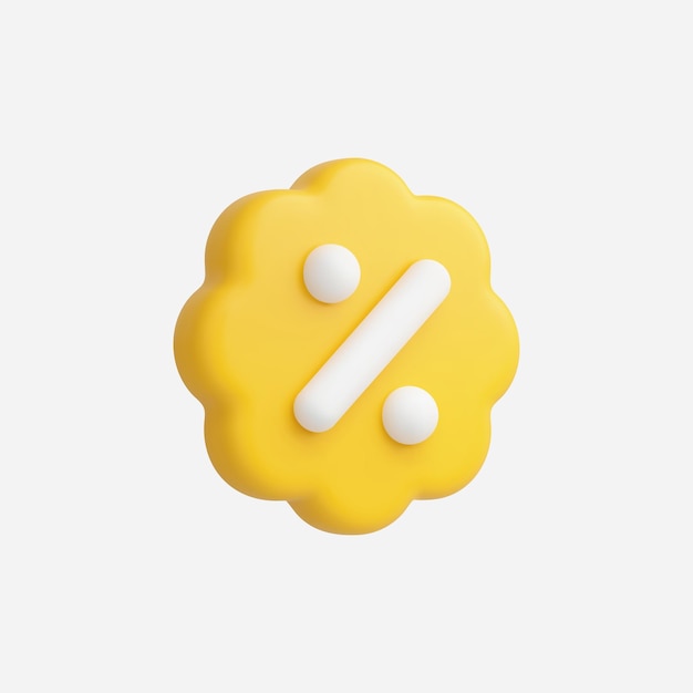 3d precio de descuento de la insignia realista Ilustración vectorial del icono