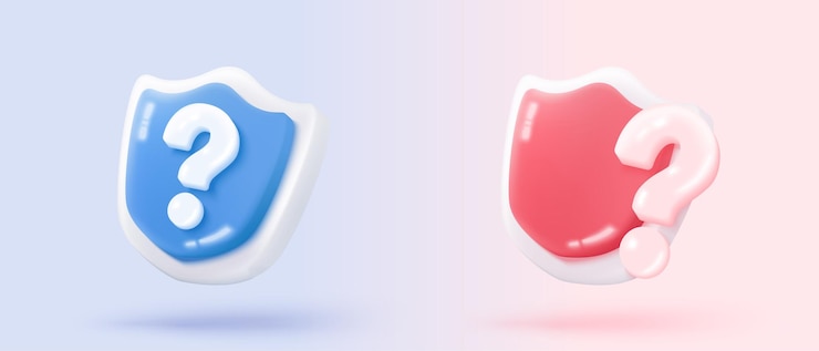 Vector 3d señal de pregunta respuesta o icono de problema hablar burbujas señal de pregunta o preguntar preguntas frecuentes y qa respuesta solución información 3d respuesta habla burbujas icono vector render ilustración